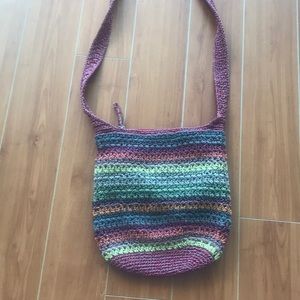 Multi color woven bag